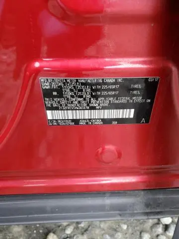 2017 TOYOTA RAV4 LE