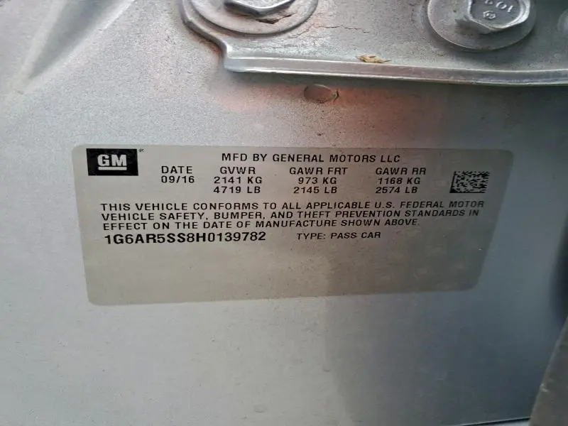 2017 CADILLAC CTS LUXURY  