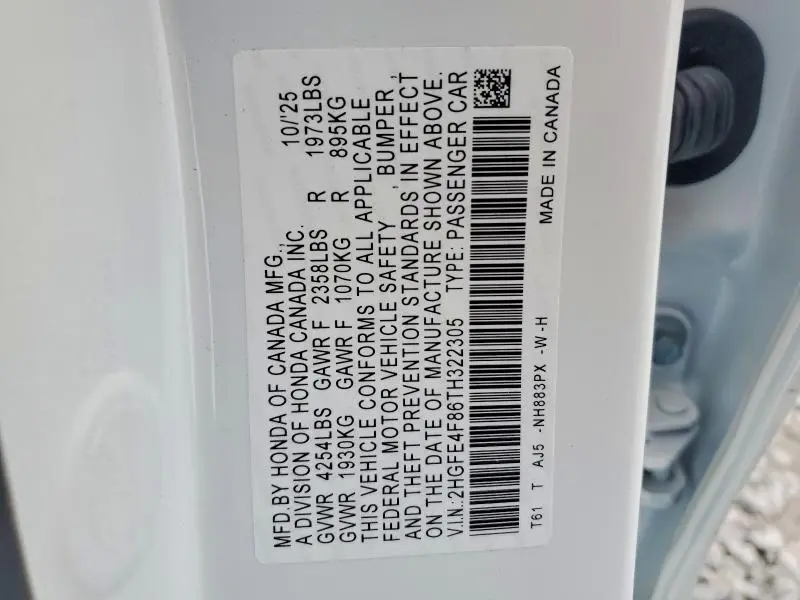 2026 HONDA CIVIC SPORT  