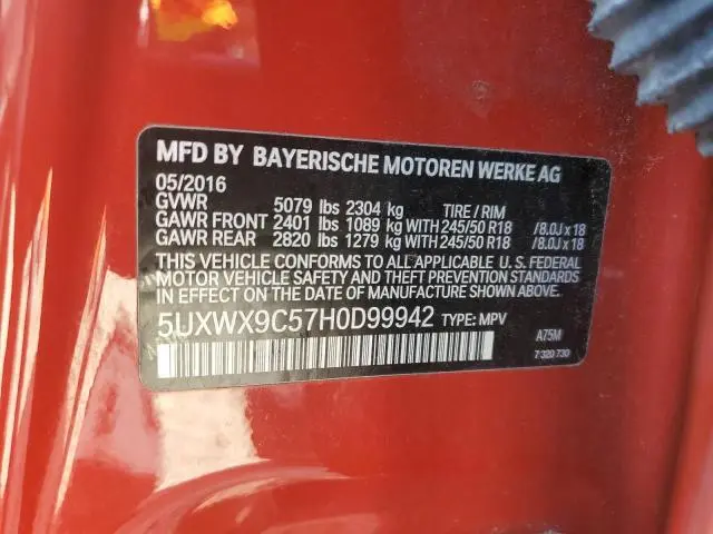 2017 BMW X3 XDRIVE28I  