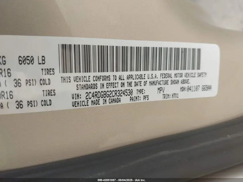 2012 DODGE GRAND CARAVAN SE/AVP