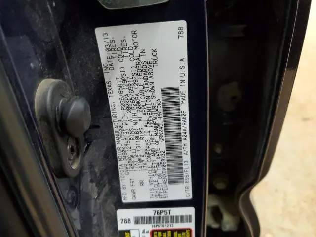 2013 TOYOTA TACOMA DOUBLE CAB  