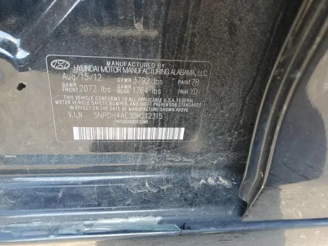 2013 HYUNDAI ELANTRA GLS  