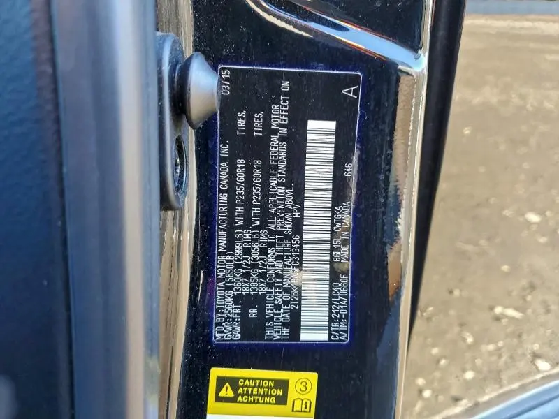 2015 LEXUS RX 350 BASE  