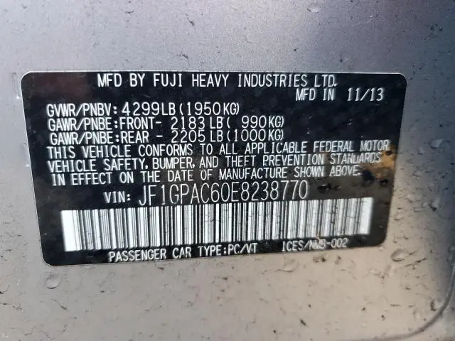 2014 SUBARU IMPREZA PREMIUM  
