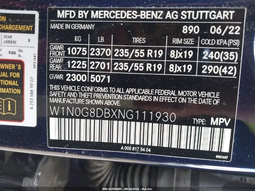 2022 MERCEDES-BENZ GLC 300 SUV