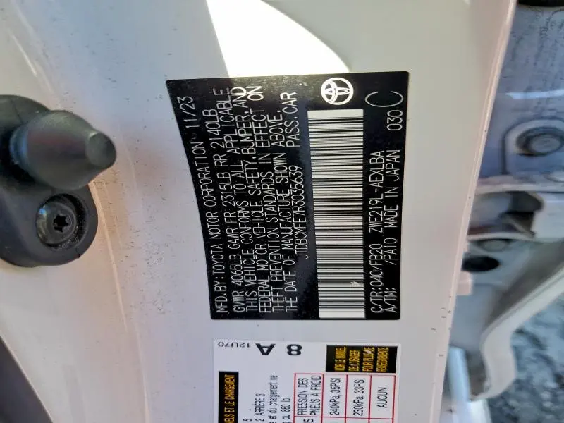 2024 TOYOTA COROLLA LE  