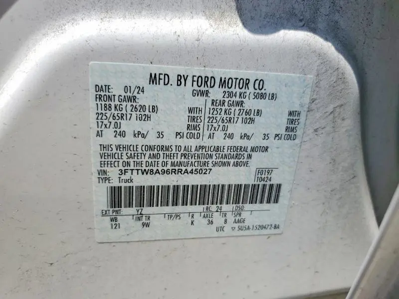 2024 FORD MAVERICK XL  