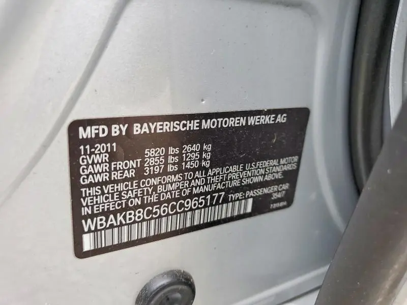 2012 BMW 750 LI  