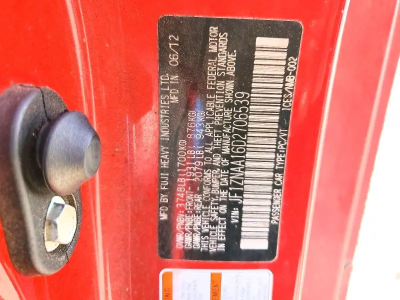 2013 TOYOTA SCION FR-S   