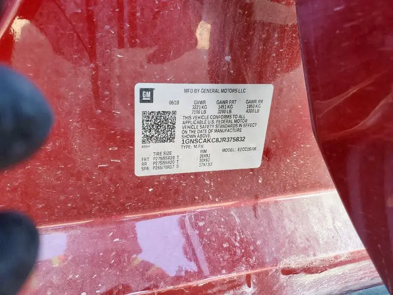 2018 CHEVROLET TAHOE C1500 LS  