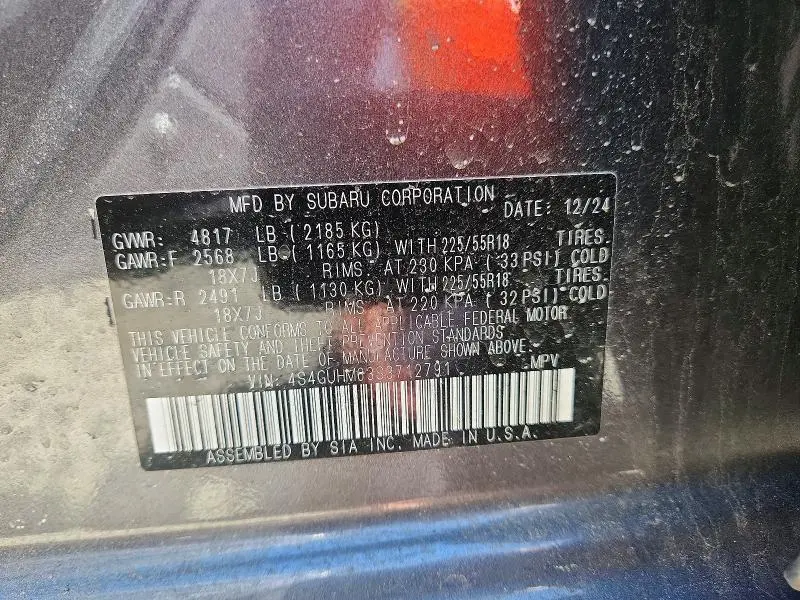2025 SUBARU CROSSTREK LIMITED  
