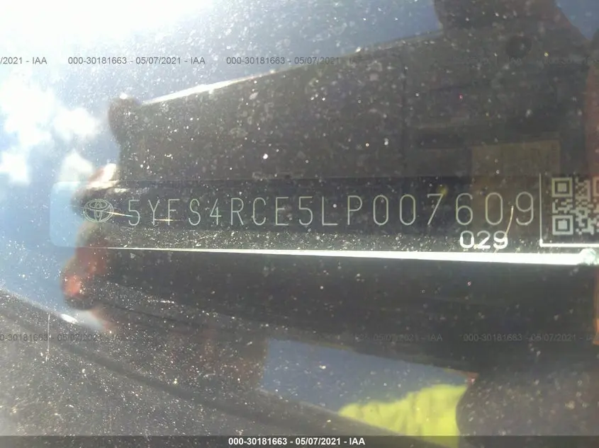 2020 TOYOTA COROLLA SE