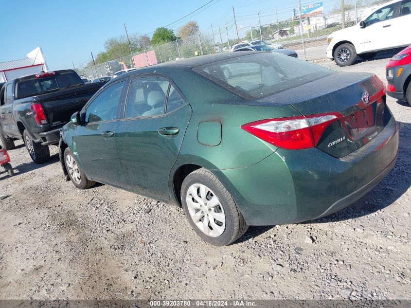 2016 TOYOTA COROLLA LE