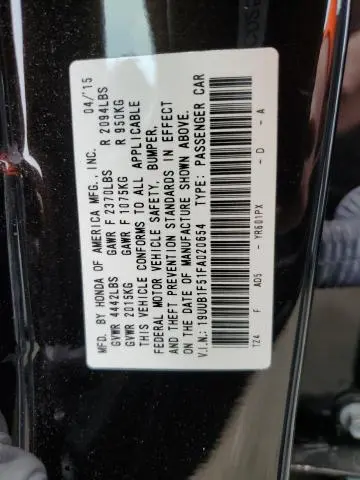 2015 ACURA TLX TECH  