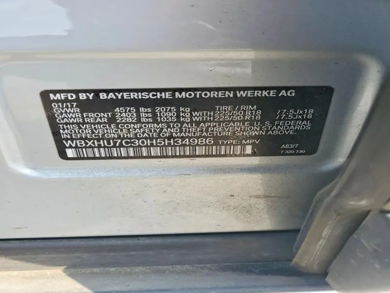 2017 BMW X1 SDRIVE28I  