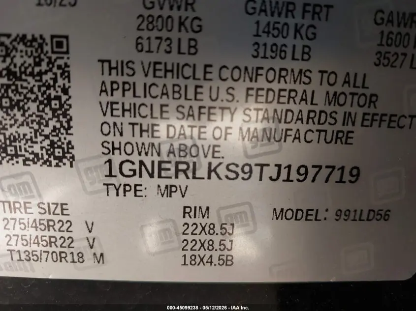 2026 CHEVROLET TRAVERSE FWD RS