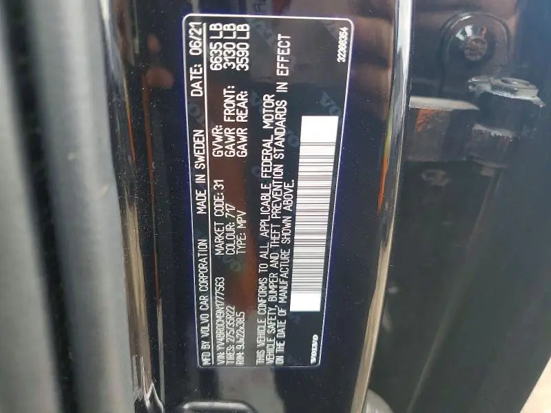 2022 VOLVO XC90 T8 RECHARGE R-DESIGN  