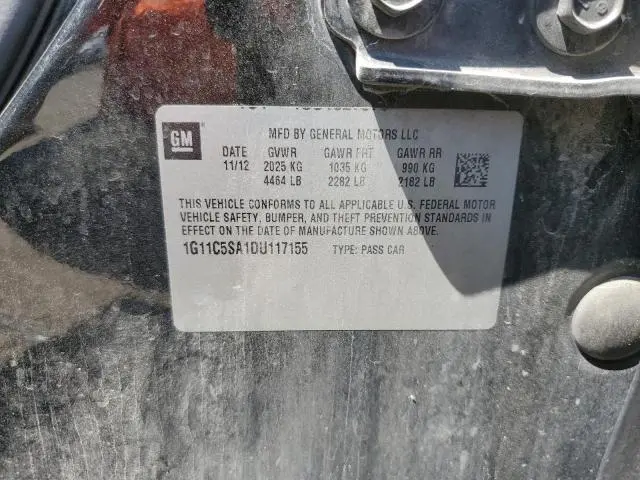 2013 CHEVROLET MALIBU 1LT  
