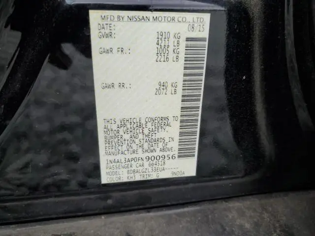 2015 NISSAN ALTIMA 2.5