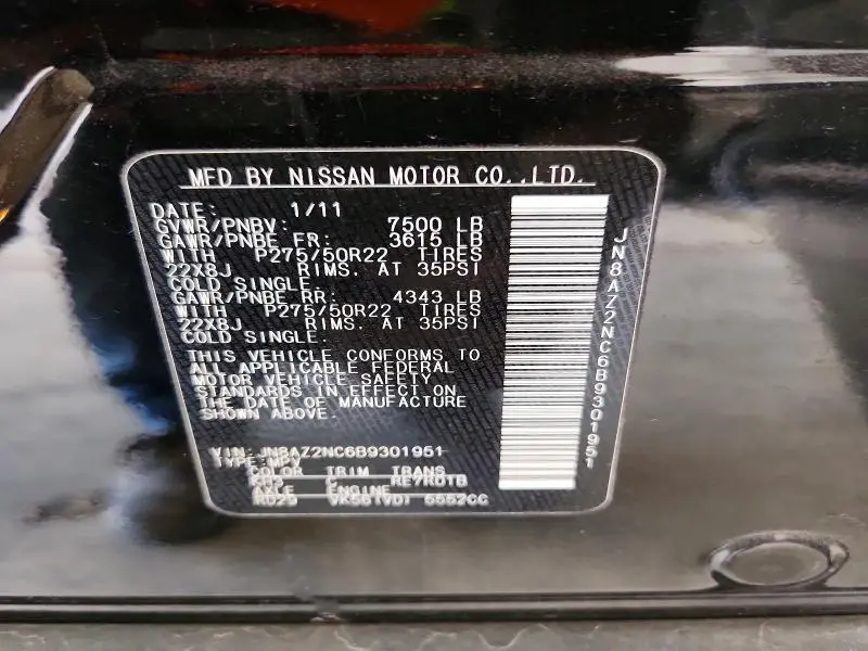 2011 INFINITI QX56 BASE  