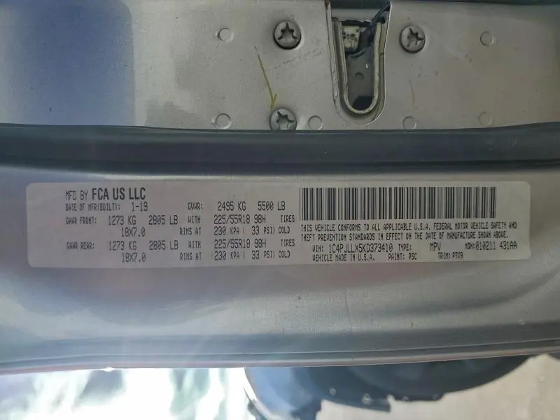 2019 JEEP CHEROKEE LATITUDE PLUS  