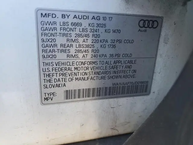 2018 AUDI Q7 PRESTIGE  