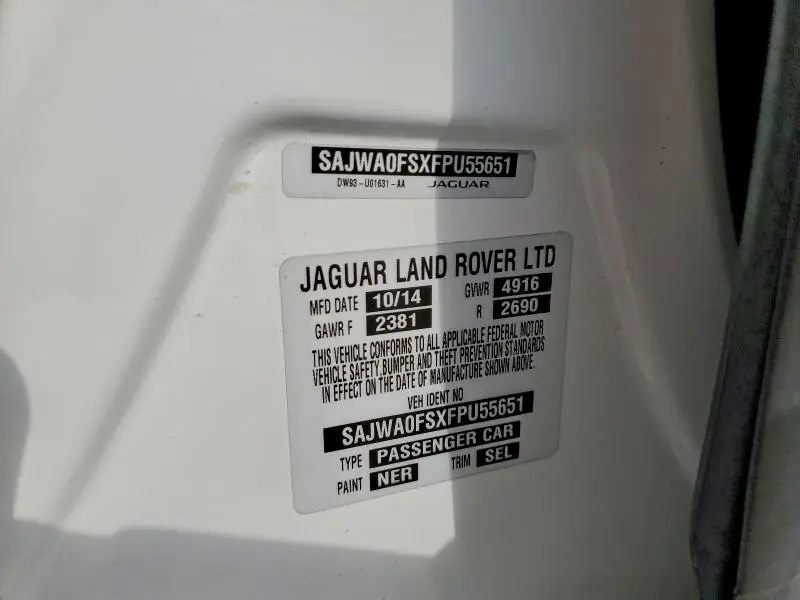 2015 JAGUAR XF 2.0T PREMIUM  