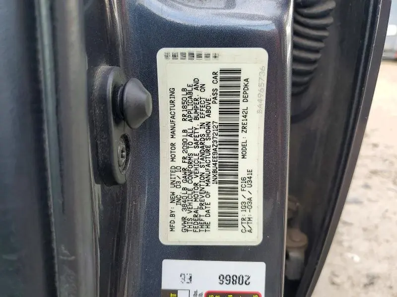 2010 TOYOTA COROLLA LE  