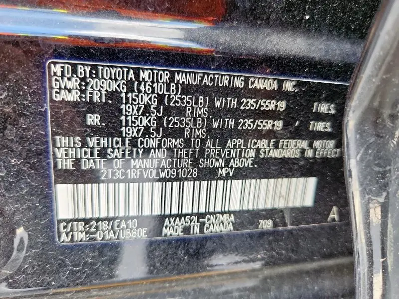 2020 TOYOTA RAV4 XLE PREMIUM  
