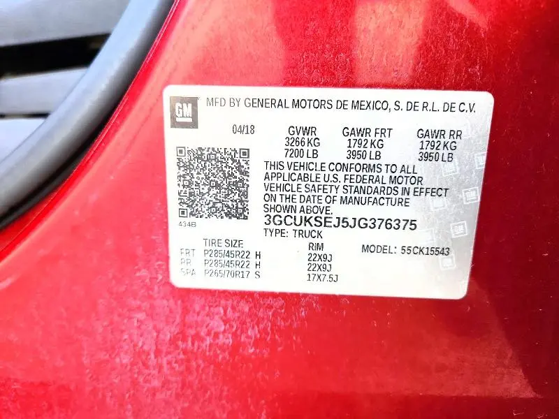 2018 CHEVROLET SILVERADO K1500 LTZ  
