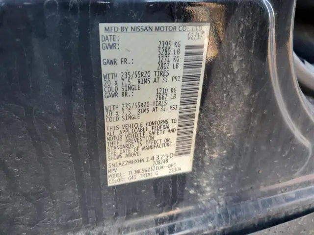 2017 NISSAN MURANO S  