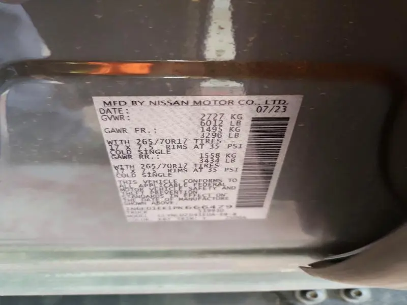 2023 NISSAN FRONTIER PRO-4X  