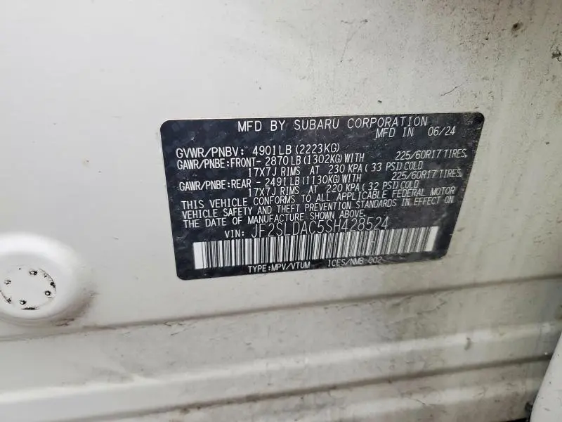 2025 SUBARU FORESTER   