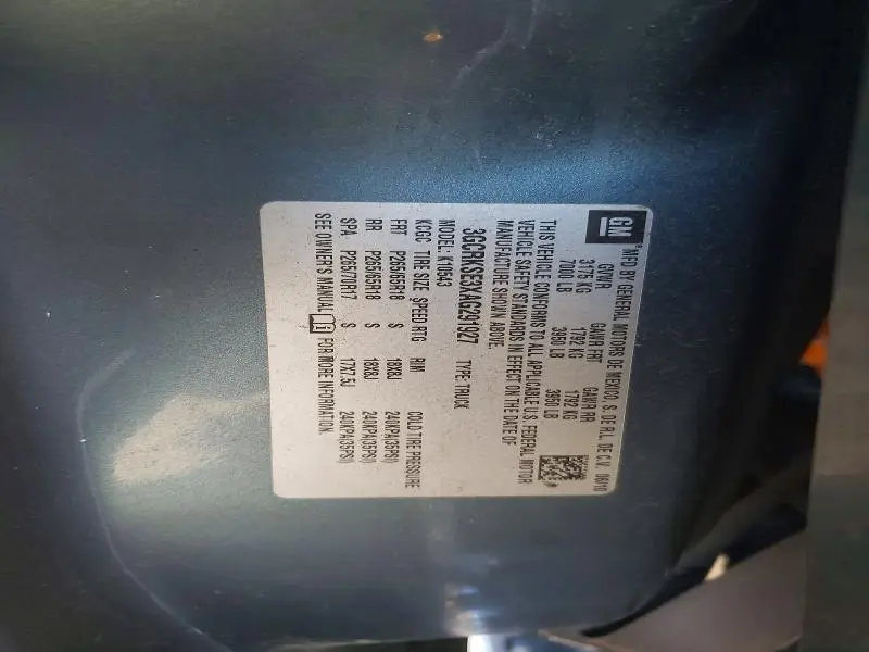 2010 CHEVROLET SILVERADO K1500 LT  