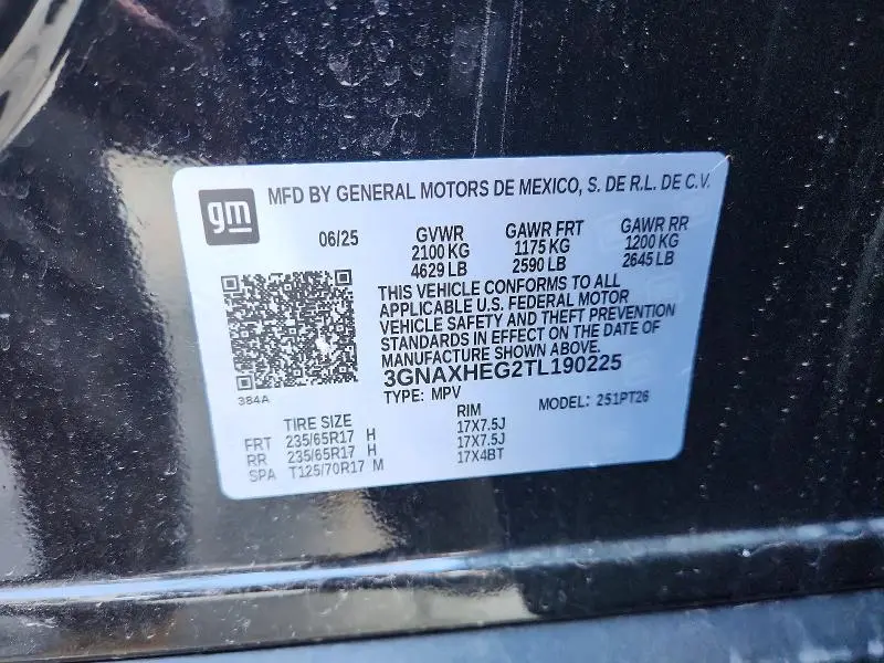 2026 CHEVROLET EQUINOX LT  