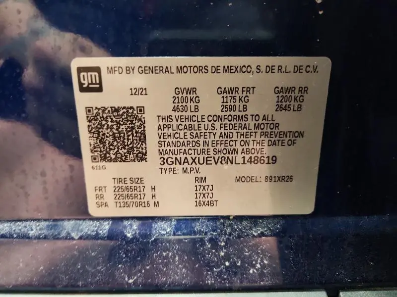 2022 CHEVROLET EQUINOX LT  