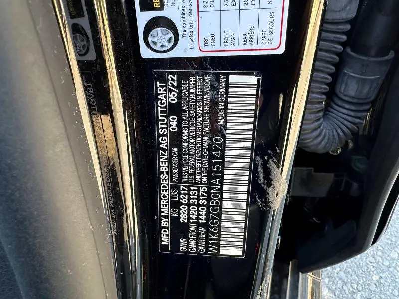 2022 MERCEDES-BENZ S 580 4MATIC  