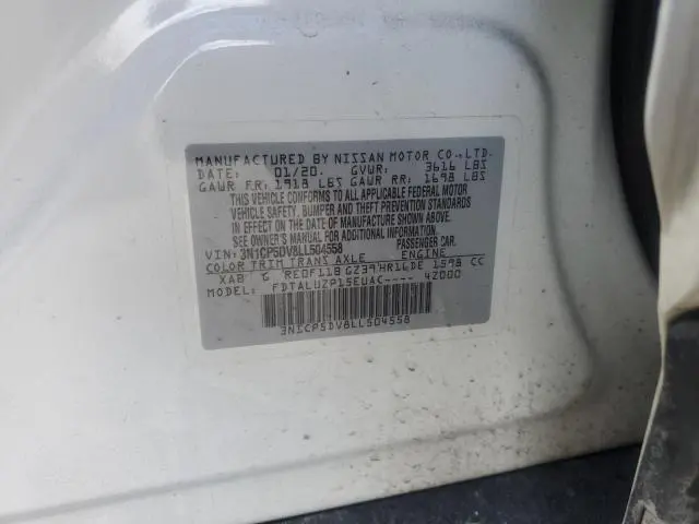 2020 NISSAN KICKS SR  