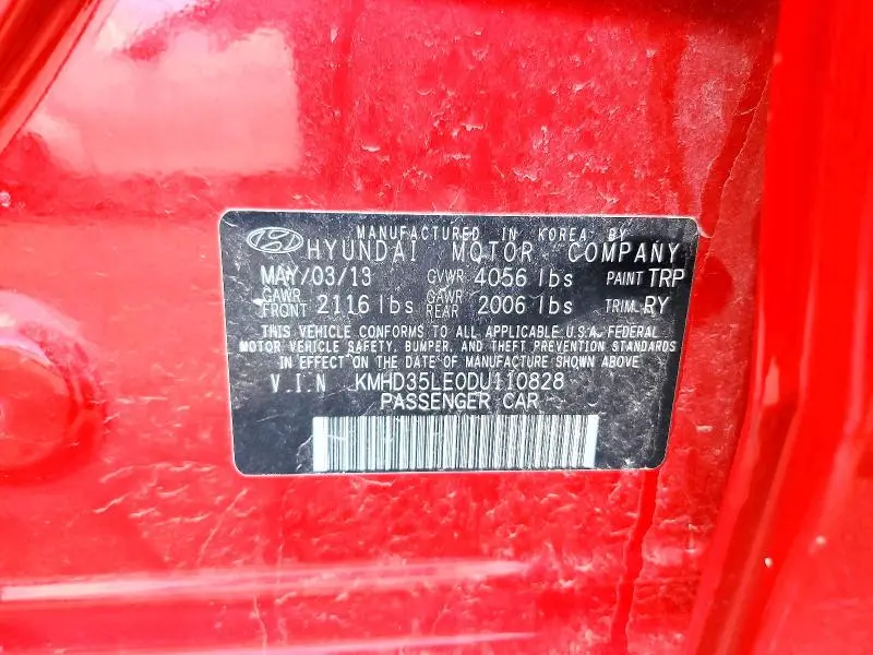 2013 HYUNDAI ELANTRA GT BASE  