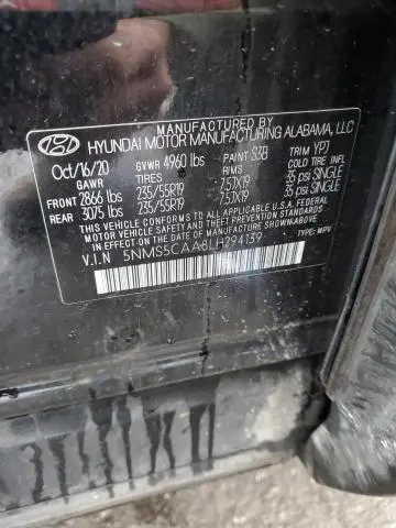 2020 HYUNDAI SANTA FE LIMITED  