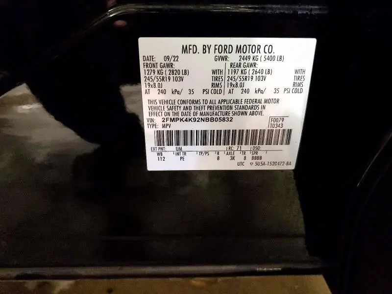 2022 FORD EDGE TITANIUM  