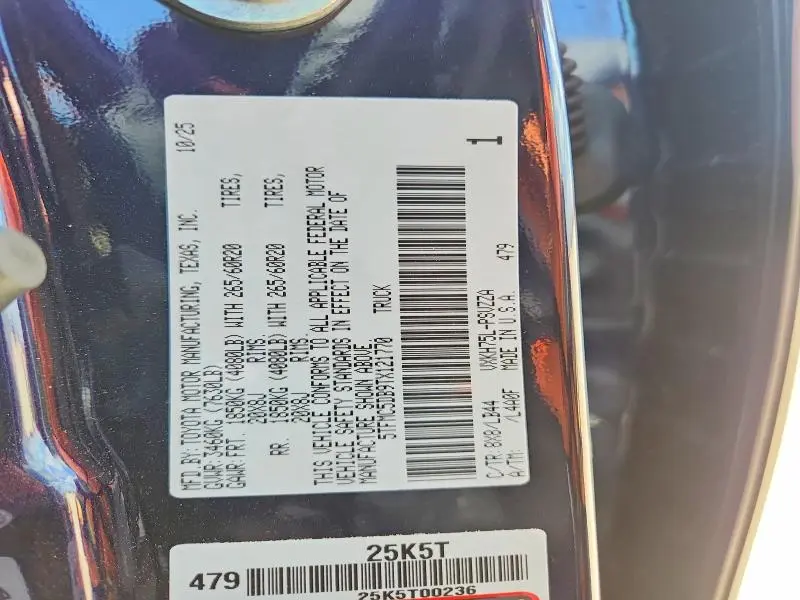 2026 TOYOTA TUNDRA 1794 EDITION HV  