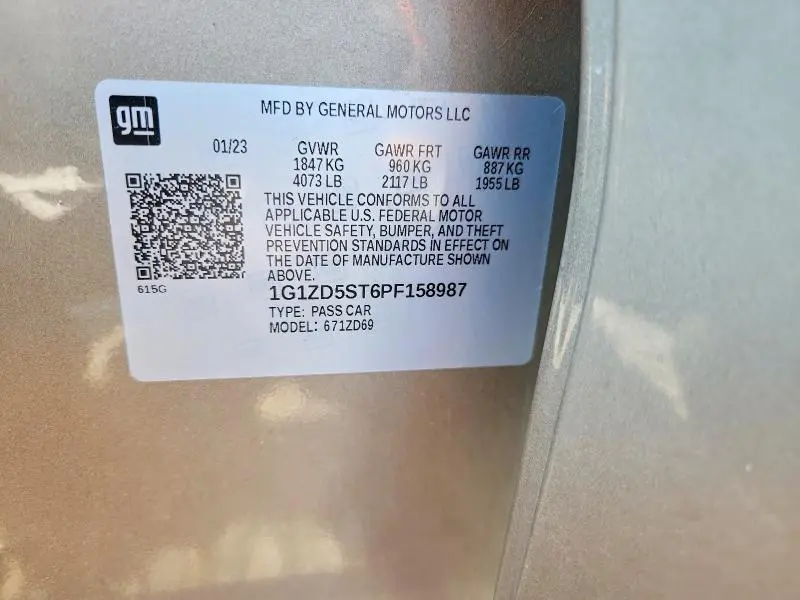 2023 CHEVROLET MALIBU LT  