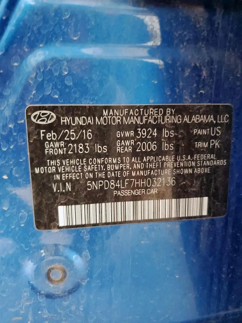 2017 HYUNDAI ELANTRA SE  