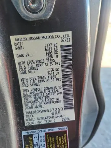 2023 NISSAN FRONTIER S  