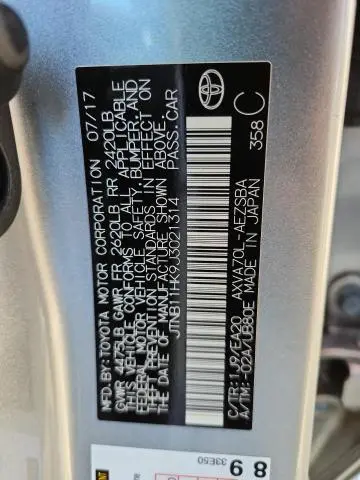 2018 TOYOTA CAMRY SE  