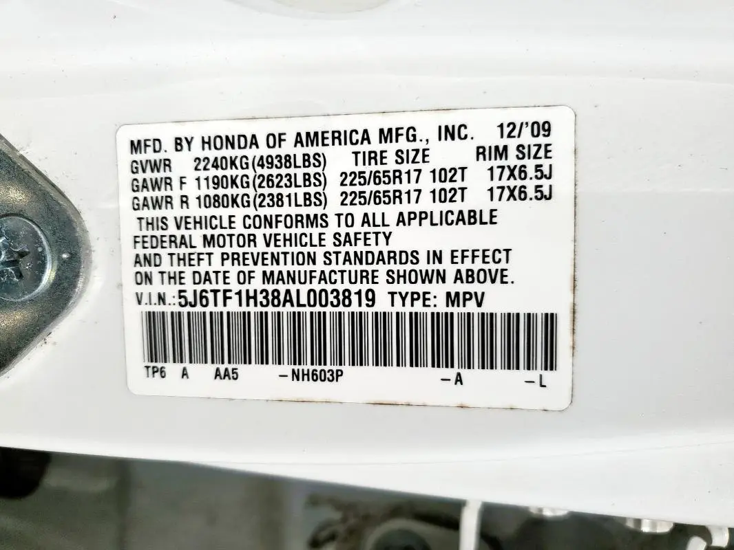 2010 HONDA ACCORD CROSSTOUR EX  