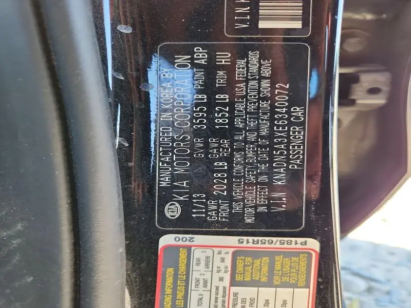 2014 KIA RIO EX  