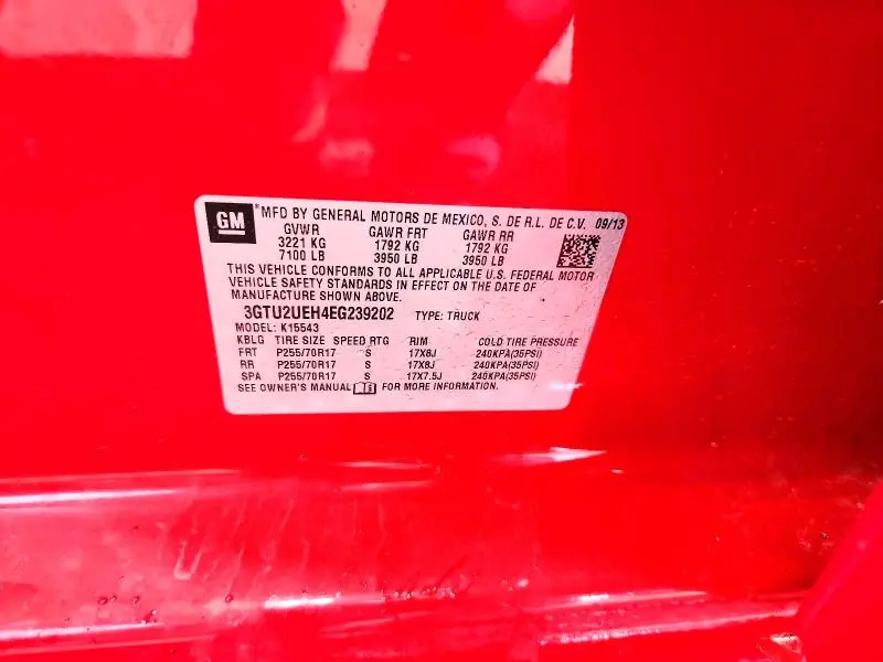 2014 GMC SIERRA K1500 SLE  